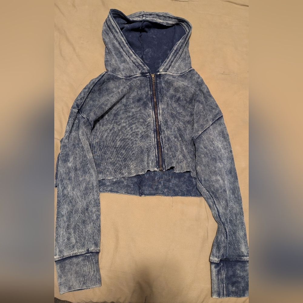 Urban Outfitters Washed Blue Hoodie